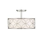Plafonnier Semi Encastré Savoy House Essentials Reid 6-1953-4-109 4 Lumières 240W Nickel Poli