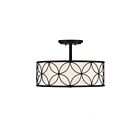 Plafonnier Semi Encastré Savoy House Essentials Reid 6-1953-4-89 4 Lumières 240W Noir Mat