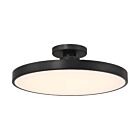 Savoy House 6-2969-1-89 1-Lumière 50W Noir mat Plafonnier semi encastré