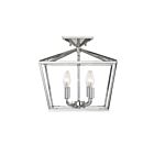 Plafonnier Semi Encastré Savoy House Essentials Townsend 6-328-4-109 4 Lumières 240W Nickel Poli
