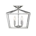 Plafonnier Semi Encastré Savoy House Essentials Townsend 6-328-4-109 4 Lumières 240W Nickel Poli