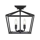 Plafonnier Semi Encastré Savoy House Essentials Townsend 6-328-4-44 4 Lumières 240W Bronze Classique