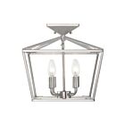 Plafonnier Semi Encastré Savoy House Essentials Townsend 6-328-4-Sn 4 Lumières 240W Nickel Satiné