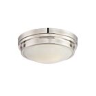 Plafonnier Savoy House Essentials Lucerne 6-3350-14-109 2 Lumières 120W Nickel Poli
