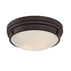 Plafonnier Savoy House Essentials Lucerne 6-3350-14-13 2 Lumières 120W Bronze Anglais