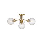 Savoy House 6-3364-4-322 Coral 4-Luminaires 60W Laiton Incandescente/LED Plafonnier Semi Encastré