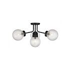 Savoy House 6-3364-4-89 Coral 4-Luminaires 60W Noir Incandescente/LED Plafonnier Semi Encastré