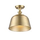 Plafonnier Semi Encastré Savoy House Essentials Berg 6-3750-1-322 1 Lumière 60W Laiton Chaud