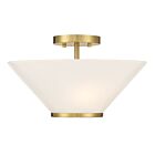 Savoy House 6-4012-3-322 3-Lumières 180W Laiton chaud Plafonnier semi encastré
