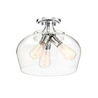 Plafonnier Semi Encastré Savoy House Essentials Octave 6-4035-3-11 3 Lumières 180W Chrome Poli