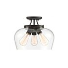 Plafonnier Semi Encastré Savoy House Essentials Octave 6-4035-3-13 3 Lumières 180W Bronze Anglais