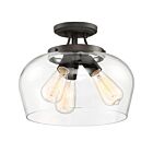 Plafonnier Semi Encastré Savoy House Essentials Octave 6-4035-3-13 3 Lumières 180W Bronze Anglais