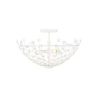 Savoy House 6-4198-3-83 Birch 3-Lumières 180W Biscuit Blanc Plafonnier Semi Encastré