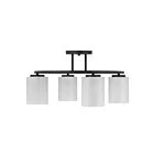 Savoy House 6-4693-4-89 4-Lumières 240W Noir mat Plafonnier semi encastré