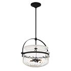 Savoy House 6-4723-4-89 Denmar 4-Lumières 240W Noir mat Cabriolet Plafonnier semi-encastré ou Suspendu