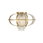 Savoy House 6-5218-1-322 Idlewild 1-Lumière 60W Laiton chaud Plafonnier