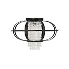 Savoy House 6-5218-1-89 Idlewild 1-Lumière 60W Noir mat Plafonnier