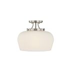 Savoy House 6-6035-3-SN Octave 3-Luminaires 60W Nickel satiné Incandescente/LED Plafonnier Semi Encastré