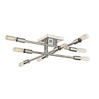 Plafonnier Semi Encastré Savoy House Lyrique 6-7003-8-109 8 Lumières 480W Nickel Poli