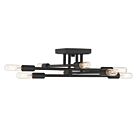 Plafonnier Semi Encastré Savoy House Lyrique 6-7003-8-89 8 Lumières 480W Noir Mat