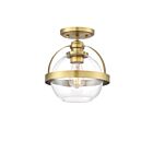 Plafonnier Semi Encastré Savoy House Essentials Pendleton 6-7200-1-322 1 Lumière 60W Laiton Chaud