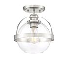 Plafonnier Semi Encastré Savoy House Essentials Pendleton 6-7200-1-Sn 1 Lumière 60W Nickel Satiné