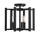 Plafonnier Semi Encastré Savoy House Essentials Benson 6-7702-3-89 3 Lumières 180W Noir Mat