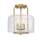 Plafonnier Semi Encastré Savoy House Essentials Avalon 6-7790-3-322 3 Lumières 180W Laiton Chaud