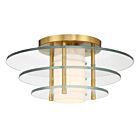 Savoy House 6-8602-1-322 Newell 1-Lumière 60W Laiton chaud Plafonnier Semi Encastré