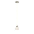 Mini Suspendu Savoy House Essentials Herndon 7-1010-1-Sn 1 Lumière 60W Nickel Satiné