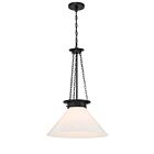 Savoy House Myers 7-1011-1-89 1-Lumière 60W Noir mat Suspendu
