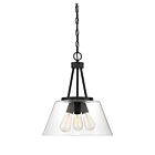 Suspendu Savoy House Essentials Calhoun 7-1025-3-89 3 Lumières 180W Noir Mat