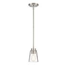 Mini Suspendu Savoy House Essentials Calhoun 7-1026-1-Sn 1 Lumière 60W Nickel Satiné