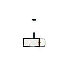 Suspendu Savoy House Hayward 7-1696-5-143 5 Lumières 300W Noir Mat Avec Accents En Laiton Chaud
