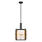 Savoy House Hayward 7-1699-3-143 3-Lumières 180W Noir mat avec des accents de laiton chaleureux Suspendu