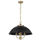 Savoy House 7-1725-4-143 4-Lumières 240W Noir mat et Laiton chaud Suspendu