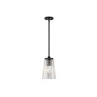 Suspendu Savoy House Essentials Chantilly 7-1742-1-89 1 Lumière 60W Noir Mat