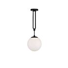 Suspendu Savoy House Essentials Becker 7-180-1-89 1 Lumière 60W Noir Mat