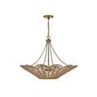 Suspendu Savoy House Cyperas 7-1825-5-320 5 Lumières 300W Laiton Chaud Et Corde