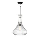 Suspendu Savoy House Essentials Bristo 7-2265-1-89 1 Lumière 60W Noir Mat