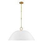 Savoy House 7-2918-1-157 1-Lumière 60W Bisque blanc et laiton Suspendu