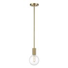 Mini Suspendu Savoy House Essentials Wright 7-3075-1-322 1 Lumière 60W Laiton Chaud