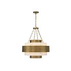 Savoy House 7-3091-6-339 Davenport 6-Luminaires 60W Patine antique Incandescente/LED Suspendu