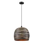 Savoy House 7-3096-1-202 1-Lumière 60W Bambou noir Suspendu