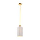 Savoy House Isla Blanca 7-3171-1-322 1-Lumière 60W Laiton chaud Suspendu