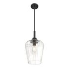 Suspendu Savoy House Essentials Carlton 7-3390-1-89 1 Lumière 60W Noir Mat