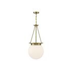 Suspendu Savoy House Essentials Manor 7-3901-3-322 3 Lumières 180W Laiton Chaud