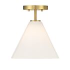 Savoy House 7-4011-1-322 1-Lumière 60W Laiton chaud Plafonnier semi encastré