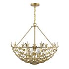 Suspendu Savoy House Birch 7-4199-6-171 6 Lumières 360W Laiton Bruni