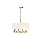 Suspendu Savoy House Dahlia 7-4366-4-322 4 Lumières 240W Laiton Chaud